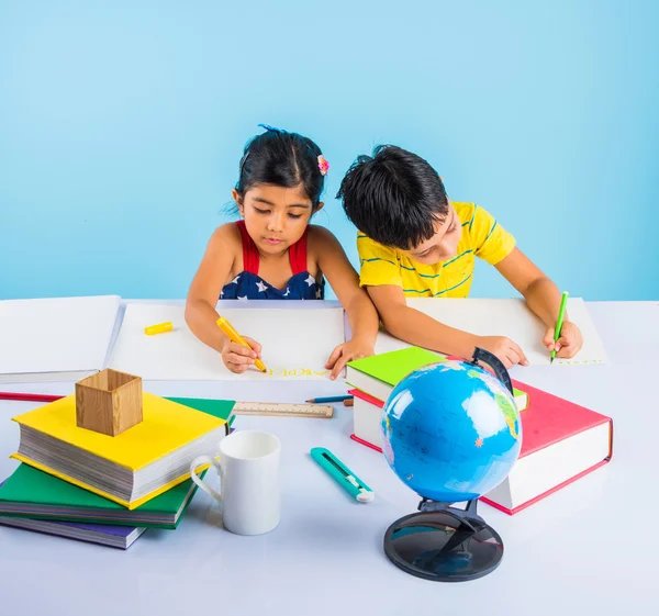 Children studying